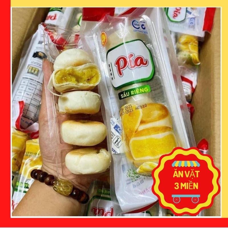 Bánh Pía Sầu Riêng Mini gói 5c, Bánh mini 100g/gói