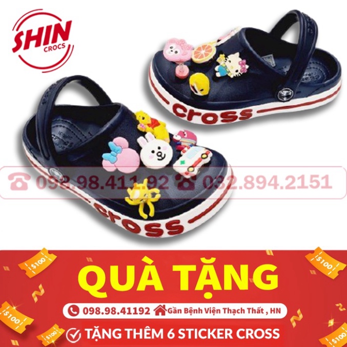 dép cross cho béFREESHIPdép cross cho bé BAY A tổng hợp màu bán chạy 2021  tặng thêm 6 jibitz cross cao cấ