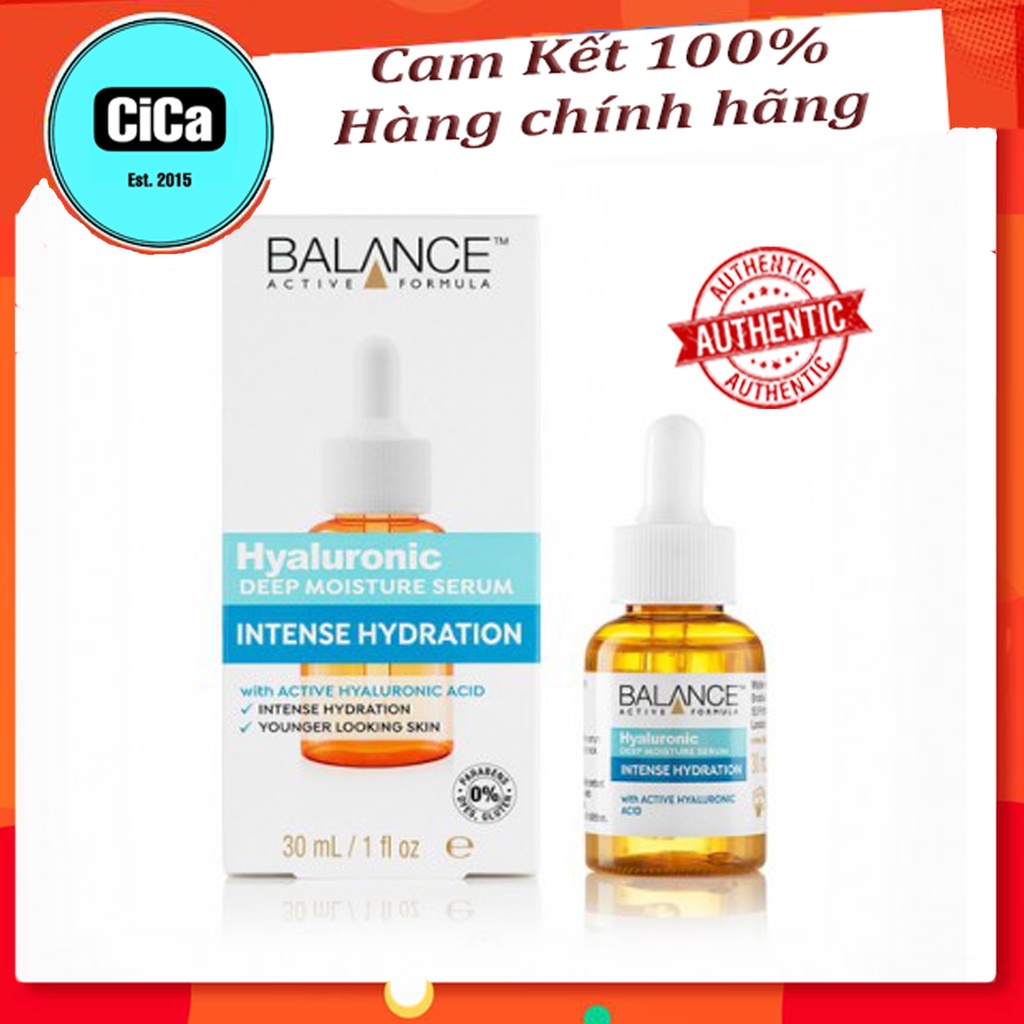 Tinh Chất Balance Active Formula Hyaluronic Deep Moisture Serum 30ml Cấp Nước, Dưỡng Ẩm