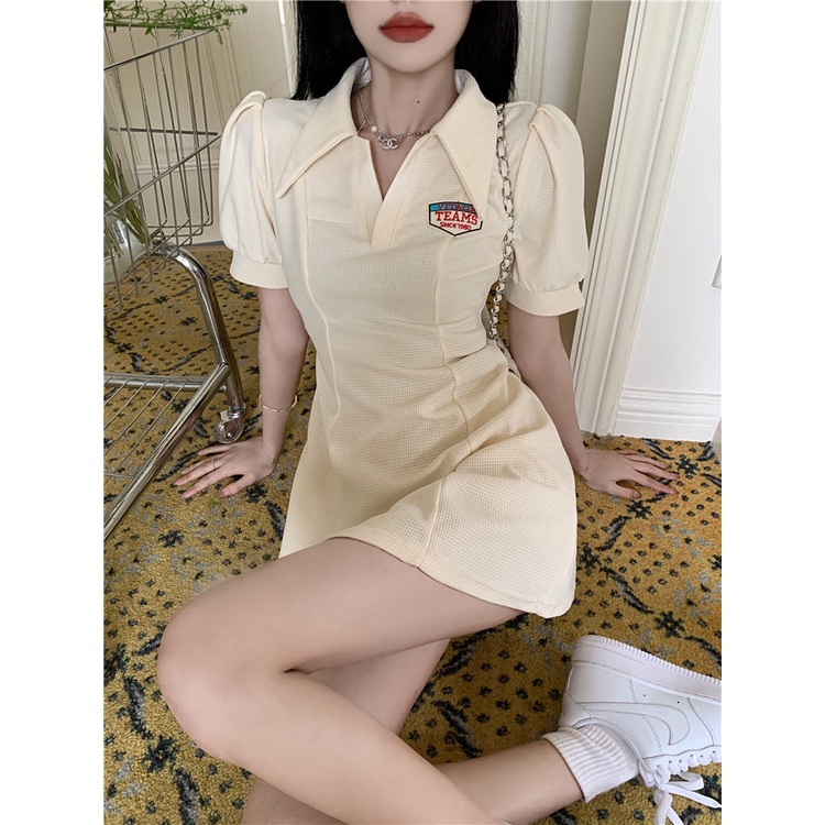 Áo Thun polo Ngắn Tay Thêu Chữ Phong Cách Hàn Quốc Thời Trang Cho Nữ