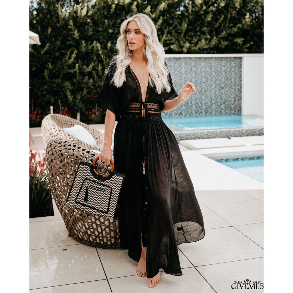 Đầm maxi đi biển phong cách thời trang Boho