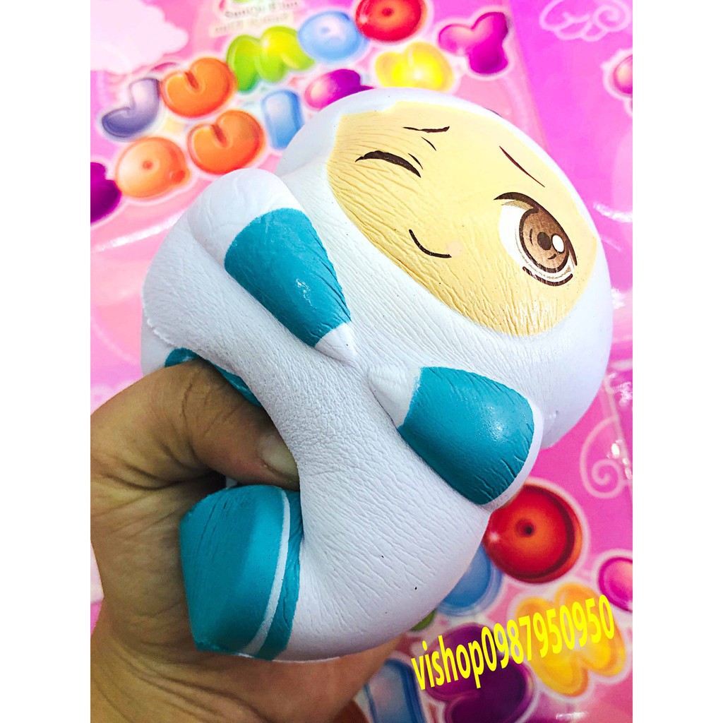 ĐỒ CHƠI SQUISHY NGƯỜI GẤU TRẮNG TO