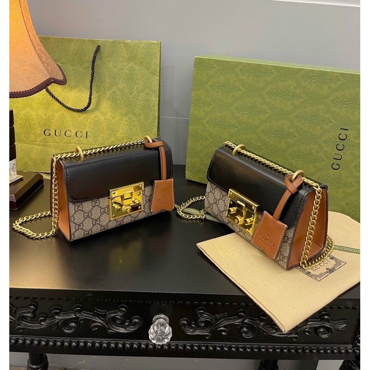 Túi Xách Nữ GC Khoá Bấm, Túi Nữ Đeo Chéo Quai Xách