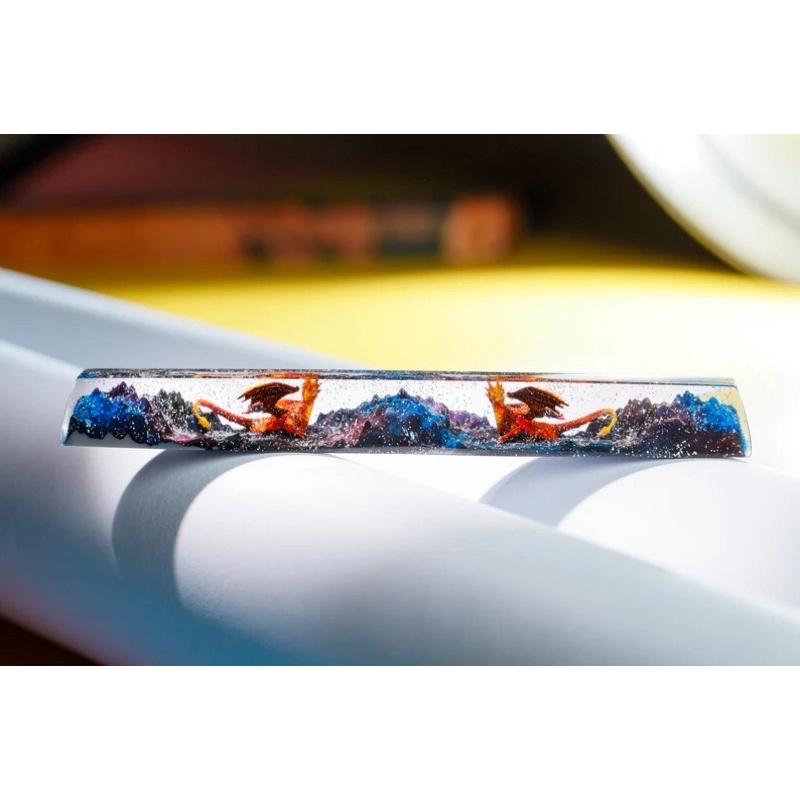 Nút Space bàn phím cơ Rồng.Keycap resin space dragon.Keycap Artisan