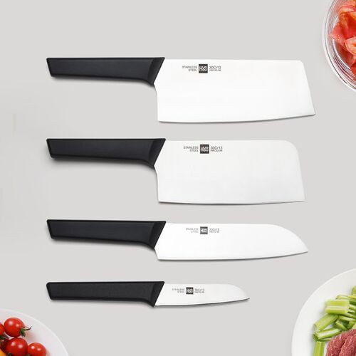 Bộ 4 dao-kéo Xiaomi Huohou bằng thép không gỉ kèm chân đế