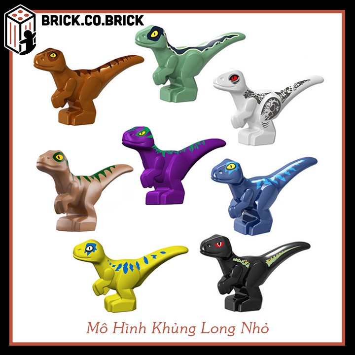 Lego khủng long Đồ chơi lắp ráp mô hình khủng long nhỏ Non lego Jurassic Park Công viên khủng long MG1027-MG1050