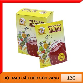 Bột Rau Câu Jelly Sóc Vàng Hộp 10 gói x 12g
