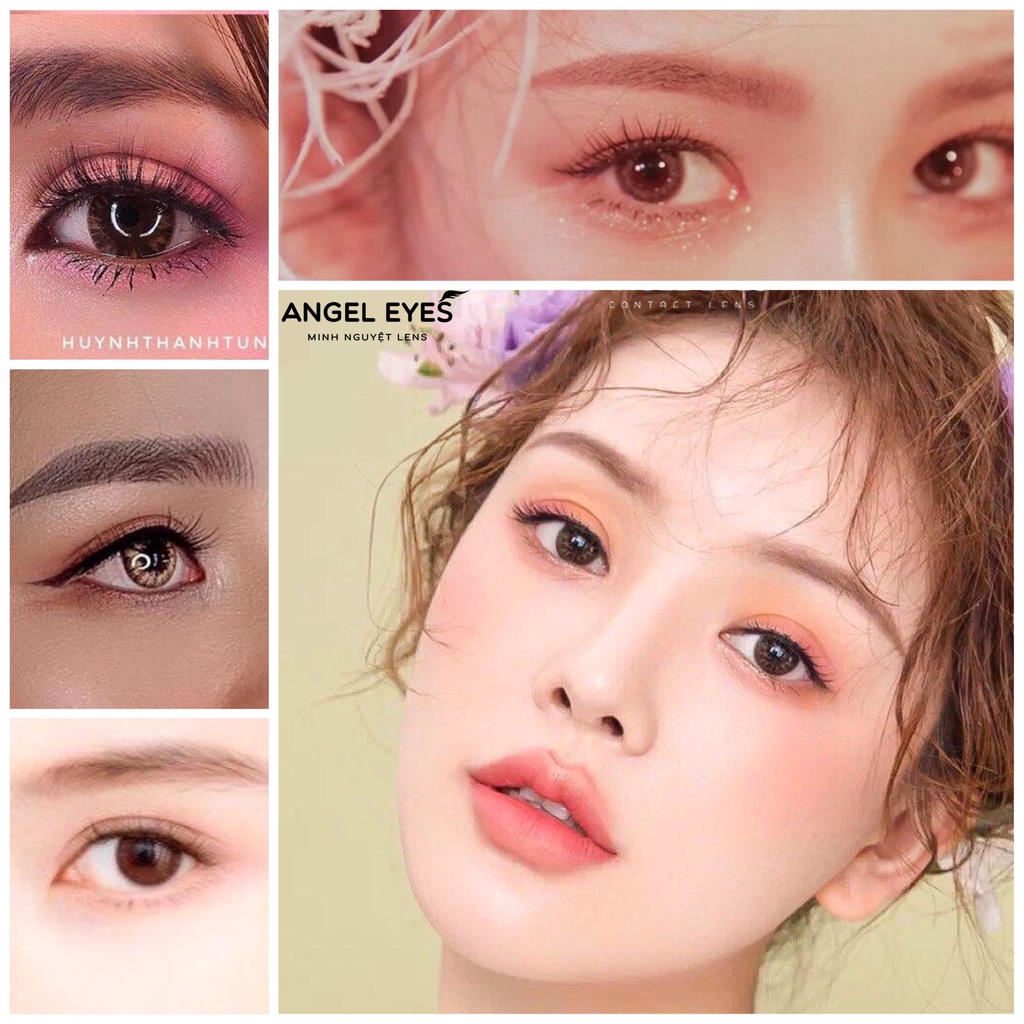 Contact Lens không cận - Kính Giãn tròng To (Gdia: 14.2 - 14.5) - Silicone Angel Eyes đeo 24h/ngày