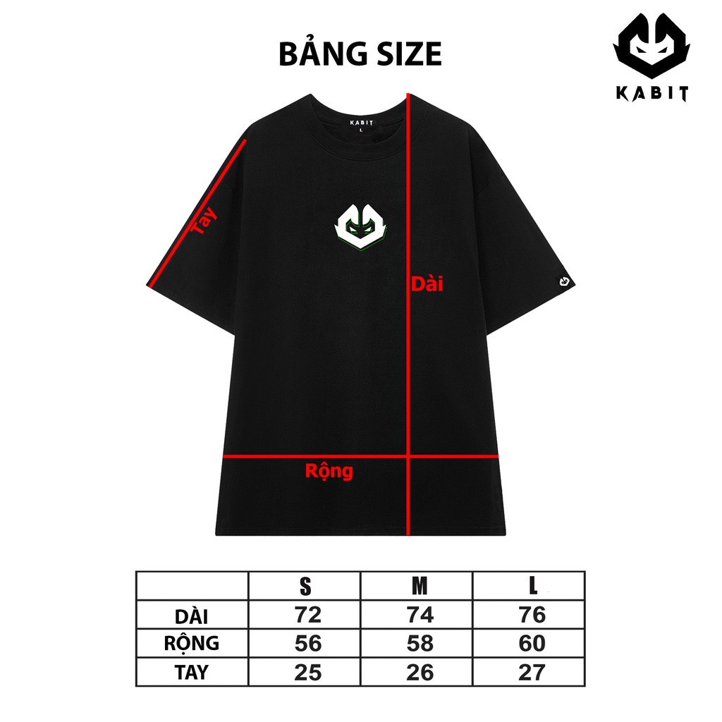 Áo Thun Kabit Logo Basic - Unisex nam nữ Cotton form rộng - Kabit KBS02