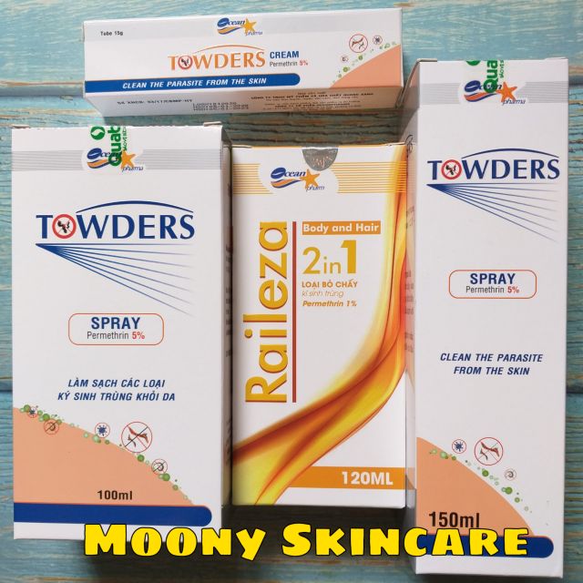 Combo Towders in Towders Spray 100ml, Towders Cream, Raileza 120ml, Towders spray 150ml 