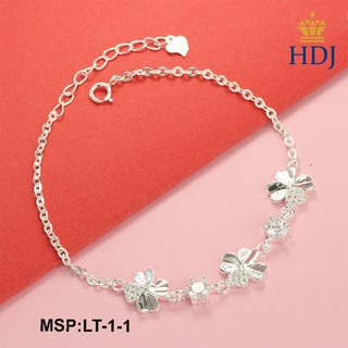 Lắc tay bạc 925 dành cho nữ cỏ 4 lá may mắn đẹp trang sức  HDJ mã LT-1-1