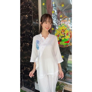 ĐỒ LAM ĐI CHÙA #Mã Freeship Xtra RP028# Sao Lụa