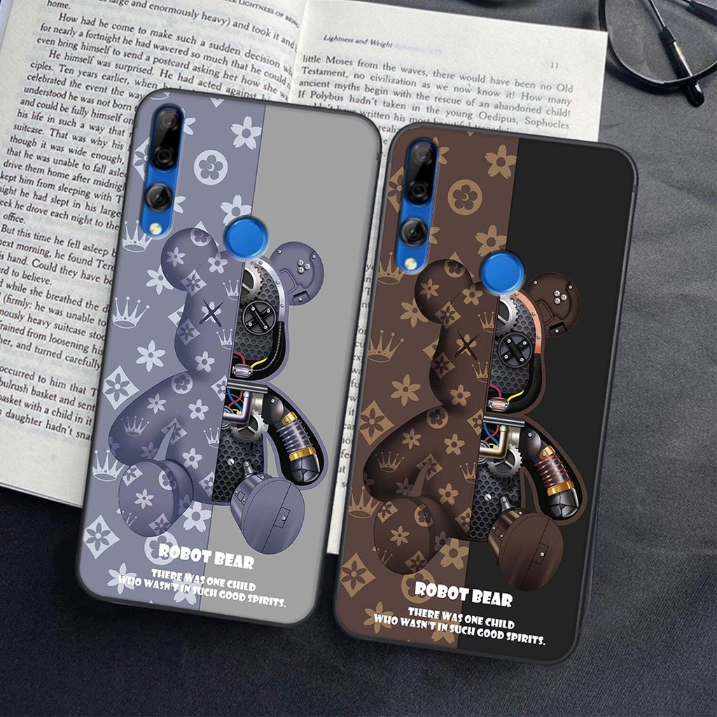 Ốp lưng Huawei Y9  PRIME 2019 in hình Gấu nâu - hồng, Gấu Be@rick  cực CUTE, DỄ THƯƠNG