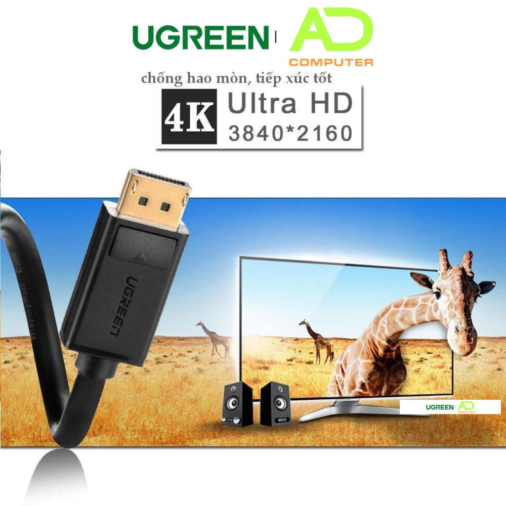Dây cáp DisplayPort sang HDMI hỗ trợ phân giải 1920x1200 UGREEN DP101 - Hàng phân phối chính hãng - Bảo hành 18 tháng