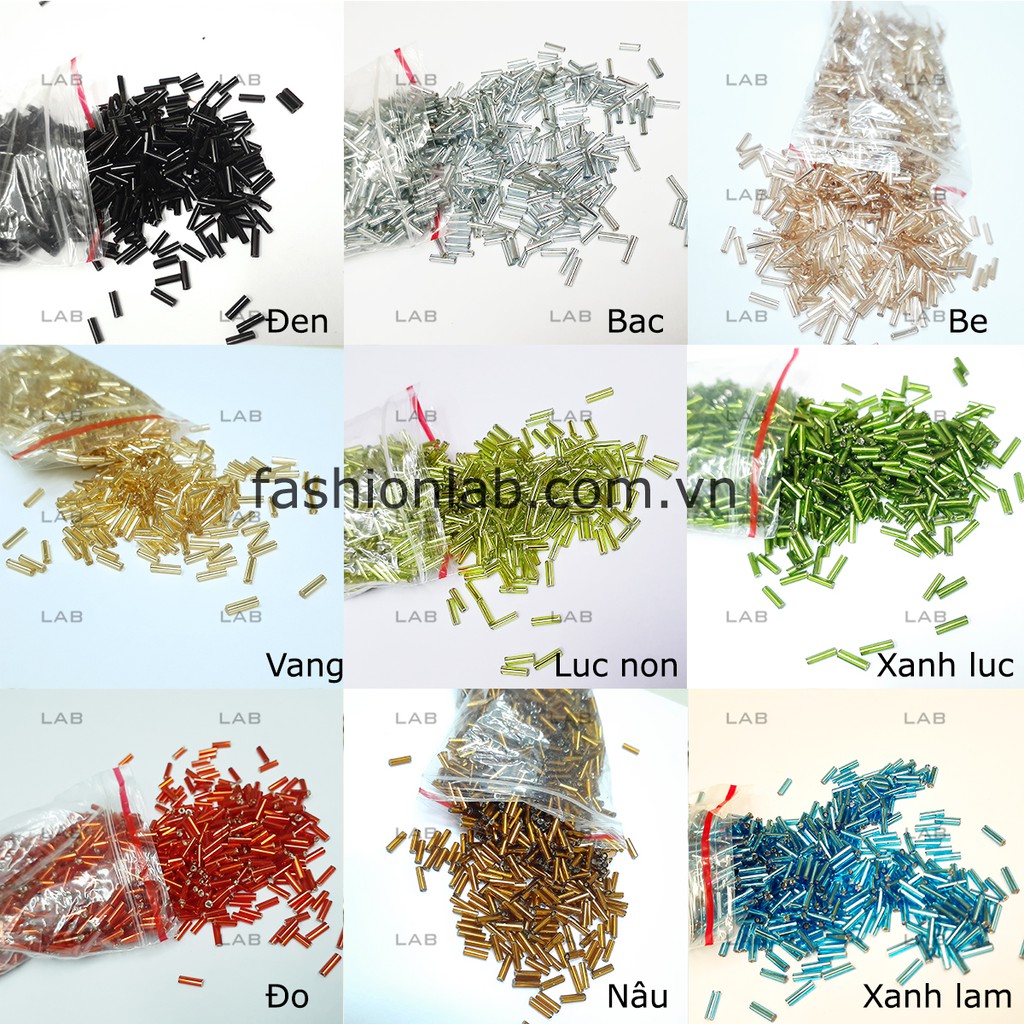 Cườm gẫy đính kết 6mm  #0203