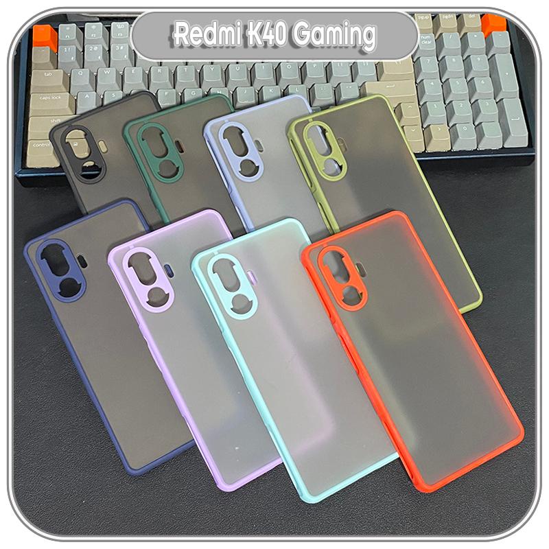 Ốp lưng cho Xiaomi K40 Gaming nhám viền màu che camera