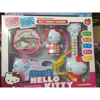 Bộ đồ chơi đàn Hello kitty 4 món cho bé
