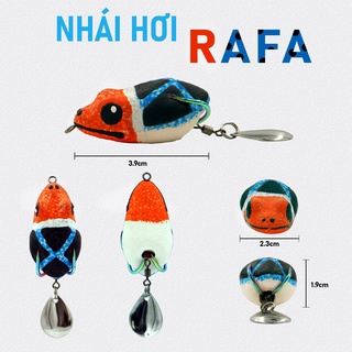 Nhái hơi poison frog rafa - 3.9cm 9g - nổi lửng - mồi giả thái lan câu lure cá lóc giá rẻ siêu nhạy