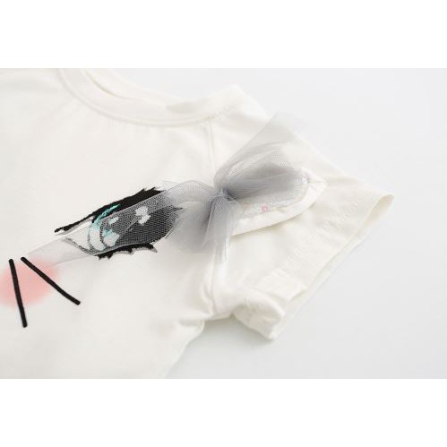 Váy bé gái mẫu họa tiết mèo Hạ Băng Designs 1-8 tuổi vải cotton mềm mịn