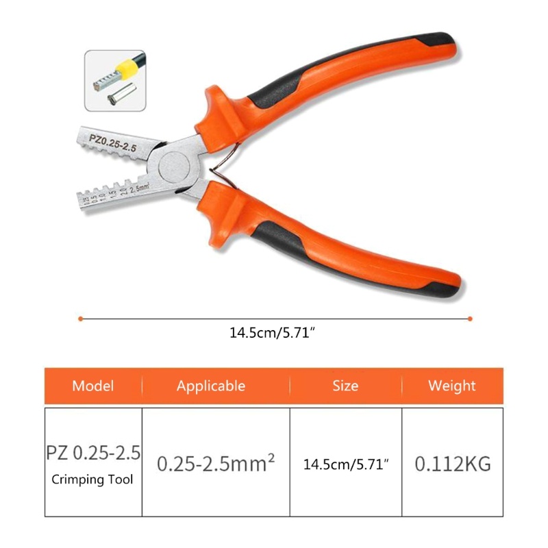 Kìm Cắt Dây Điện Mini PZ0.25-2.5Mm2 Chuyên Dụng