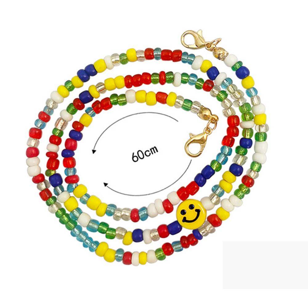 VANES1 Dây Đeo Mắt Kính Đính Hạt Nhiều Màu Chống Thất Lạc Phong Cách Bohemia