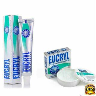 1 Bột hoặc 1 Kem Làm Trắng Răng Eucryl Toothpaste Kem Đánh Răng Eucryl mToothpaste