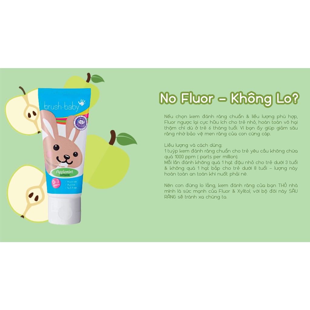 . Kem đánh răng Brush baby cho bé - đủ mọi lứa tuổi