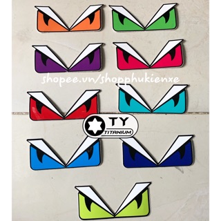 TEM MẮT FENDI CÓ 9 MÀU DÁN XE SIÊU ĐẸP kích thước 11x5cm