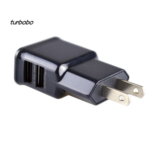 Củ sạc tường phích cắm US có 2 cổng USB 5V 2.1A cho Samsung / iPhone / iPad / iPod