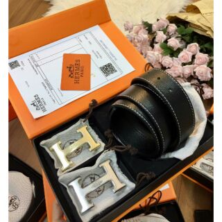 Thắt lưng Hermes 2 mặt 2 màu siêu cấp