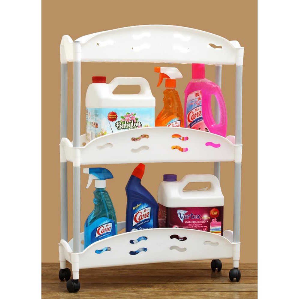 Kệ 3 tầng xoay 360 độ - Chính hãng Happy House - BX0796