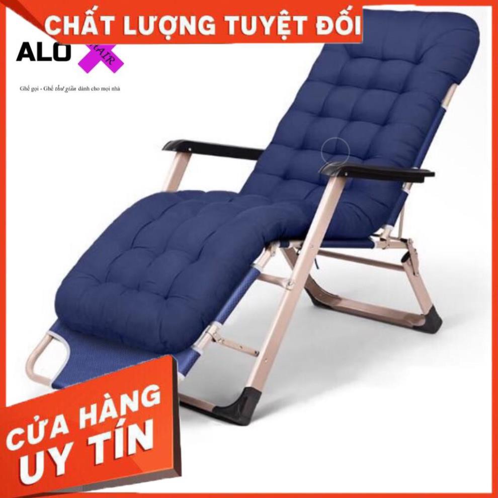 ( SẢN PHẨM NHẬP KHẨU) Ghế Xếp Thư Giãn Đa Năng Cao Cấp A168- Tặng Đệm Bông - (có thể ngã thành giường)