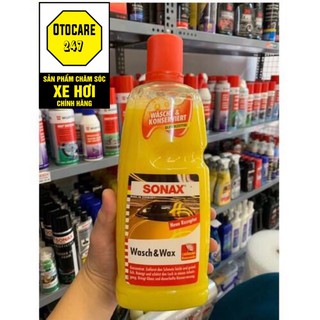 (TẶNG KHĂN LAU XE) Sonax Wash & Wax - Nước rửa xe