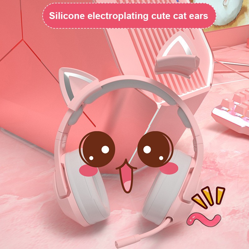 Tai Nghe Headphone Tai Mèo - TTLIFE Xinh Xắn - Có Đèn Led Siêu Cute Tai Nghe Chụp Tai Bluetooth Không Dây Tai Mèo Đáng Yêu Có Đèn LED BEST