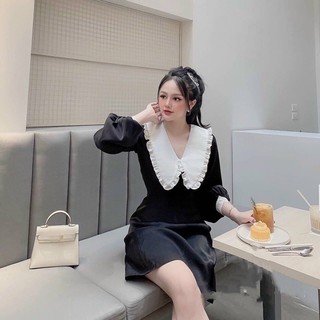 ĐẦM ĐƯN PHỐI CỔ SEN SIÊU XINH