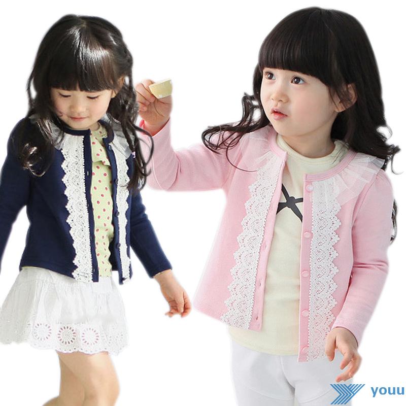 Áo khoác len Cardigan thời trang cho bé gái