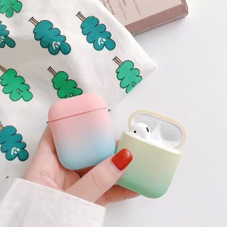 ốp airpod airpods case airpod 2 case airpod pro bọc airpods 2 ốp lưng airpod protective cover ▧☋❂Gradient color suitable for airpods protective sleeve Apple headset 2nd generation shell Airpod2 airpords wireless bluetooth box airplus aiepods second ti