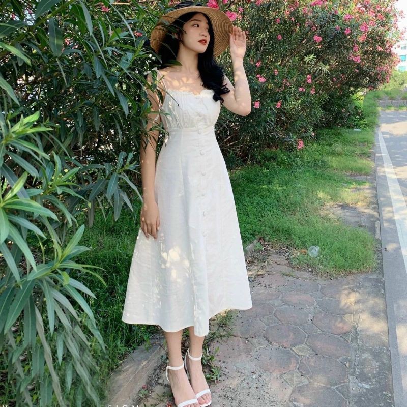 [Mã FATHANG5 giảm 10K đơn 50K] ❌Đầm _Váy maxi 2 dây cúp ngực đính ngọc có mút ngực siêu xịn | BigBuy360 - bigbuy360.vn