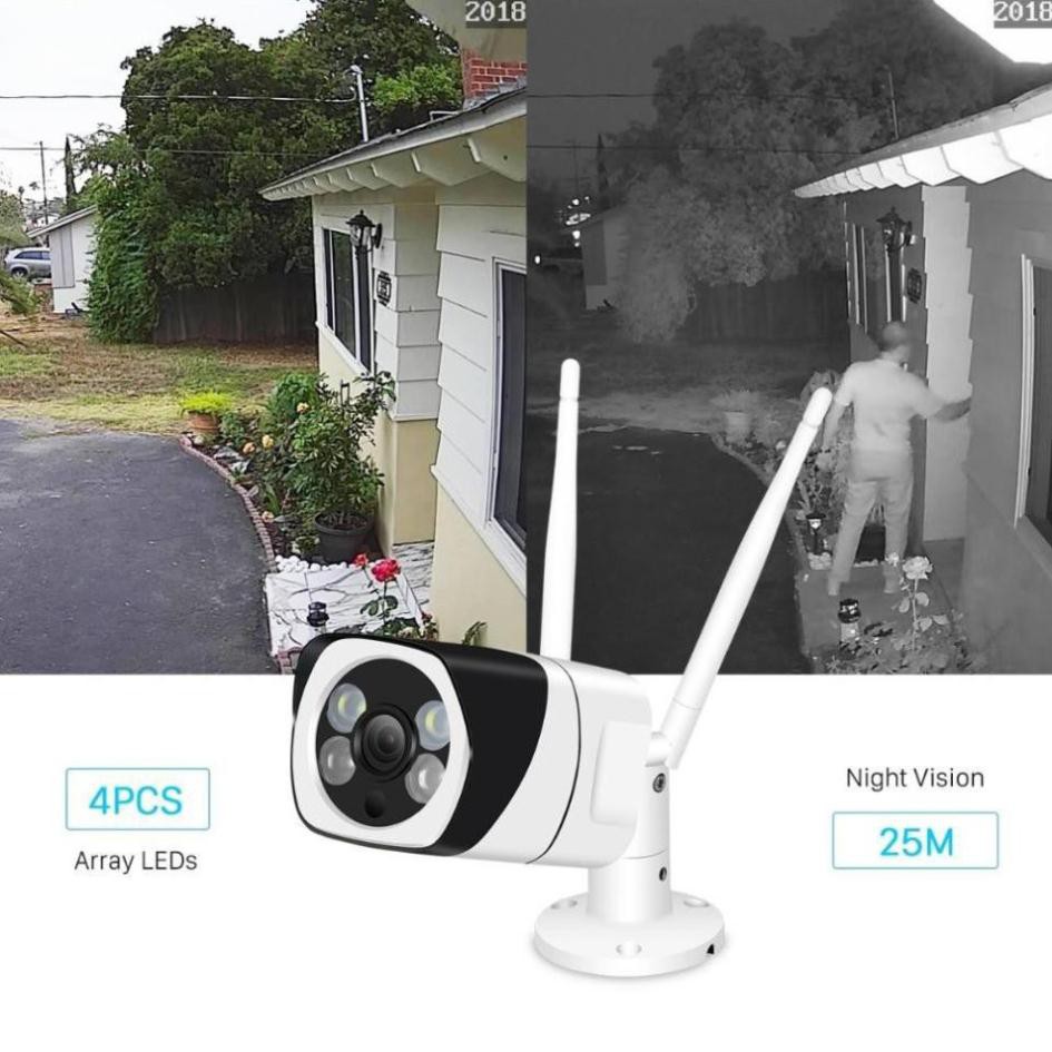 Camera YooSee lắp ngoài trời - Full HD 2.0MP siêu nét tích hợp 2 anten thu sóng wifi cực khỏe- Hàng nhập khẩu