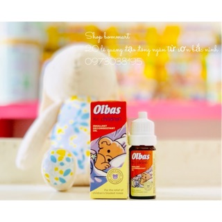 [CHÍNH HÃNG]Tinh dầu xông mũi olbas Anh cho bé từ 3 tháng tuổi hộp 10ml