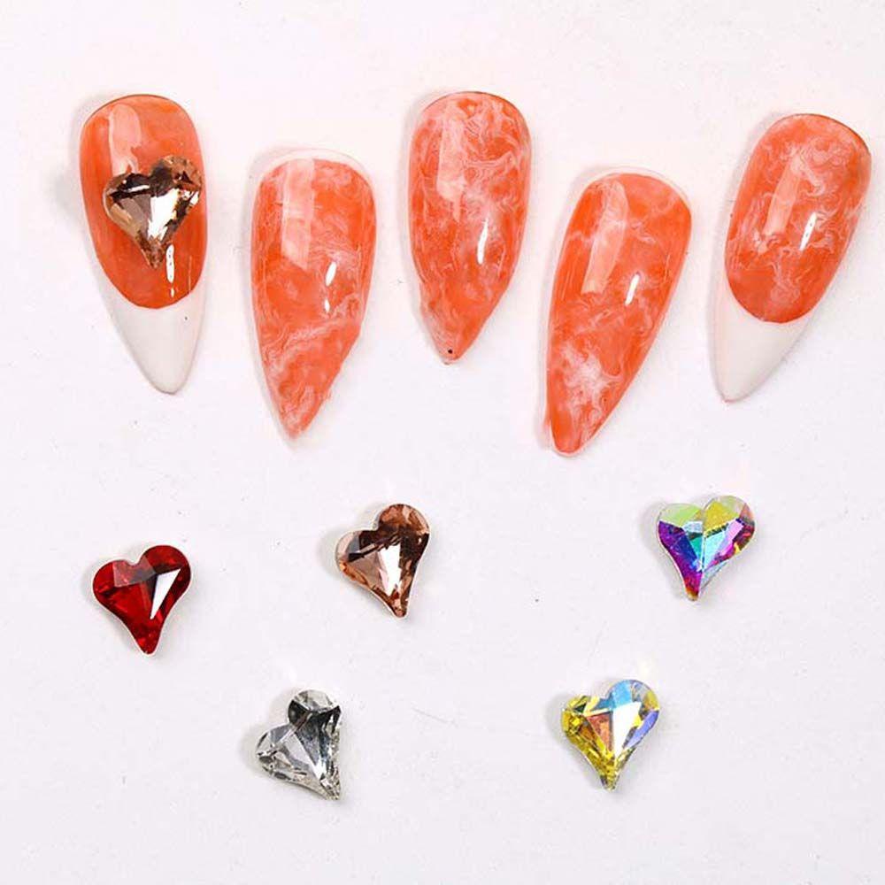 QQMALL Phụ Kiện Đá 3D Nhiều Màu Đính Móng Tay Thời Trang