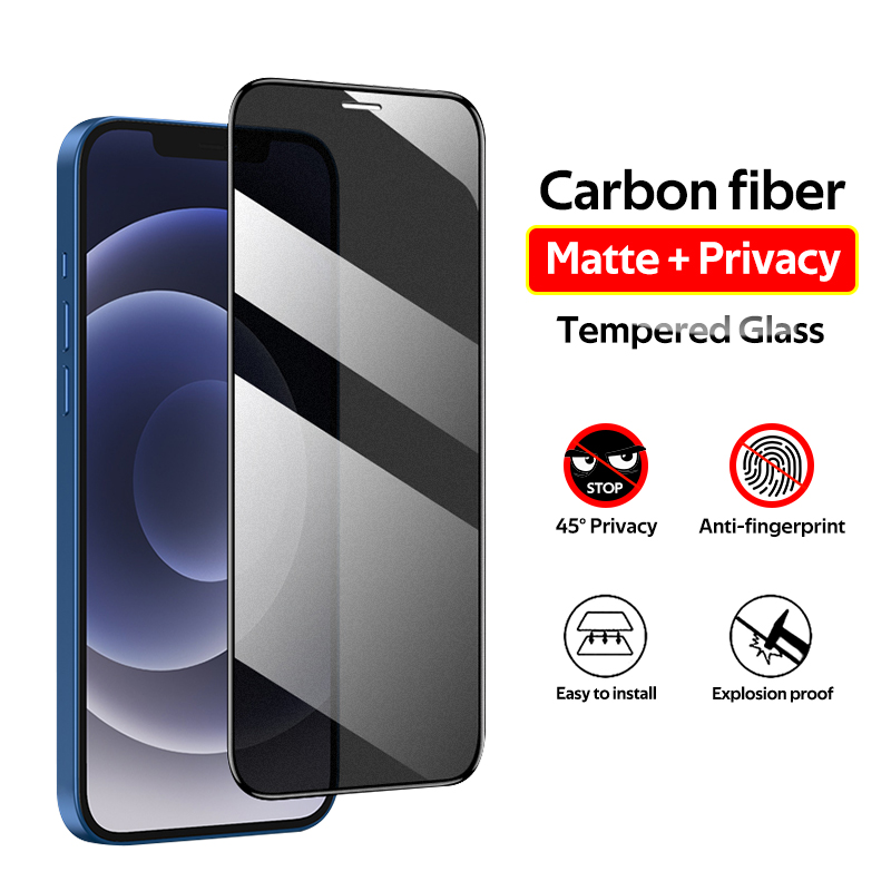 Kính Cường Lực Nhám Bảo Vệ Toàn Diện Màn Hình Cho Iphone 12Mini 12 Pro Max 11 11 Pro Max X Xs Max Xr 6 6S 7 8 Plus