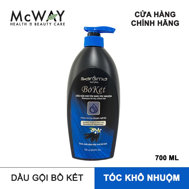 DẦU GỘI BỒ KẾT SAROMA - DÀNH CHO TÓC KHÔ TÓC NHUỘM 700ML