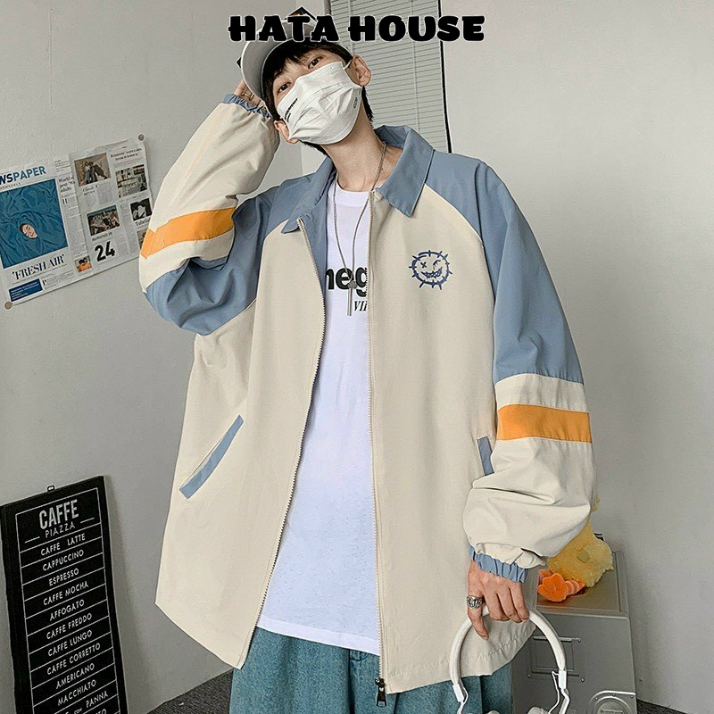 Áo khoác dù Bomber Jacket chất Mero xịn Áo Bóng Chày Khoác Gió 2 lớp chống nắng cực chất Unisex cho Nam Nữ- HATA HOUSE