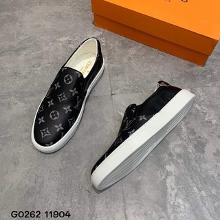 [Mua 1 tặng 1]💥Giày slipon VL dập vân sang chảnh, tặng một đôi tất chống hôi chân(fuolbox)