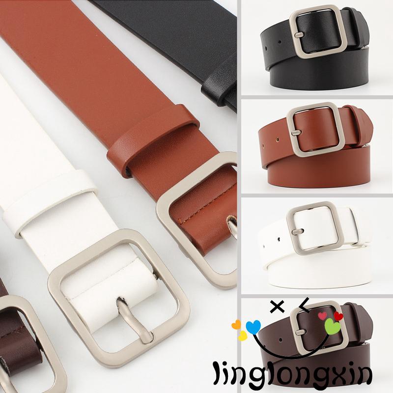 Thắt Lưng Da Màu Trơn Thời Trang Cho Nữ