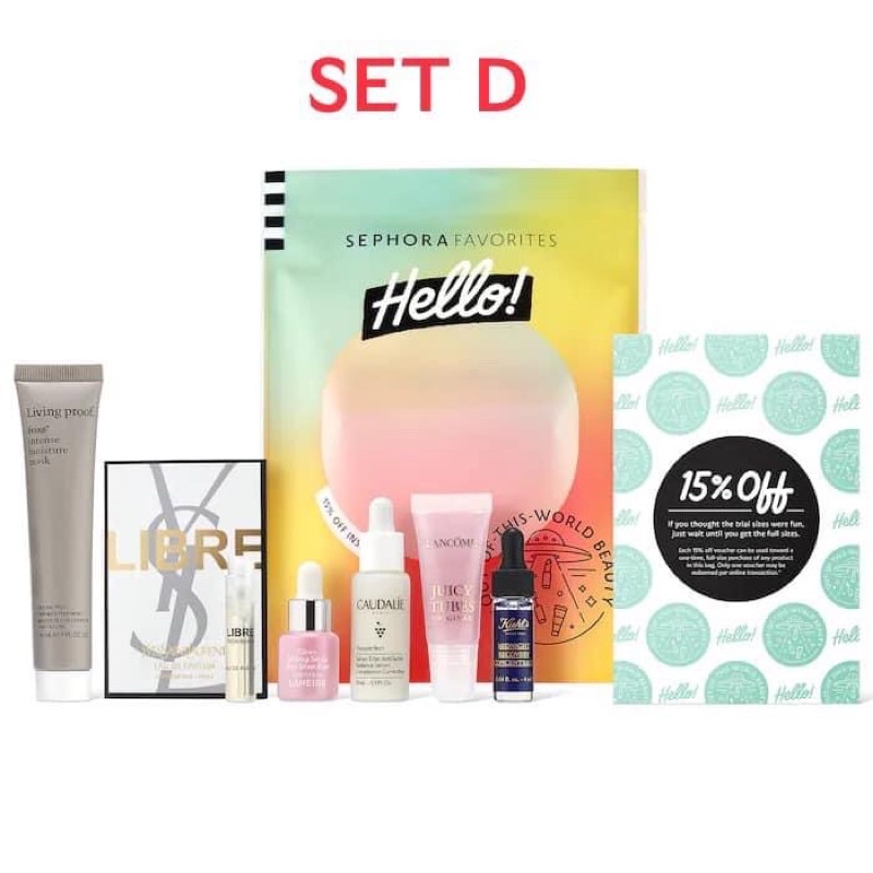 [Đủ bill có tách set] Set mỹ phẩm Sephora Favourite Hello! Holy-Grail Greats