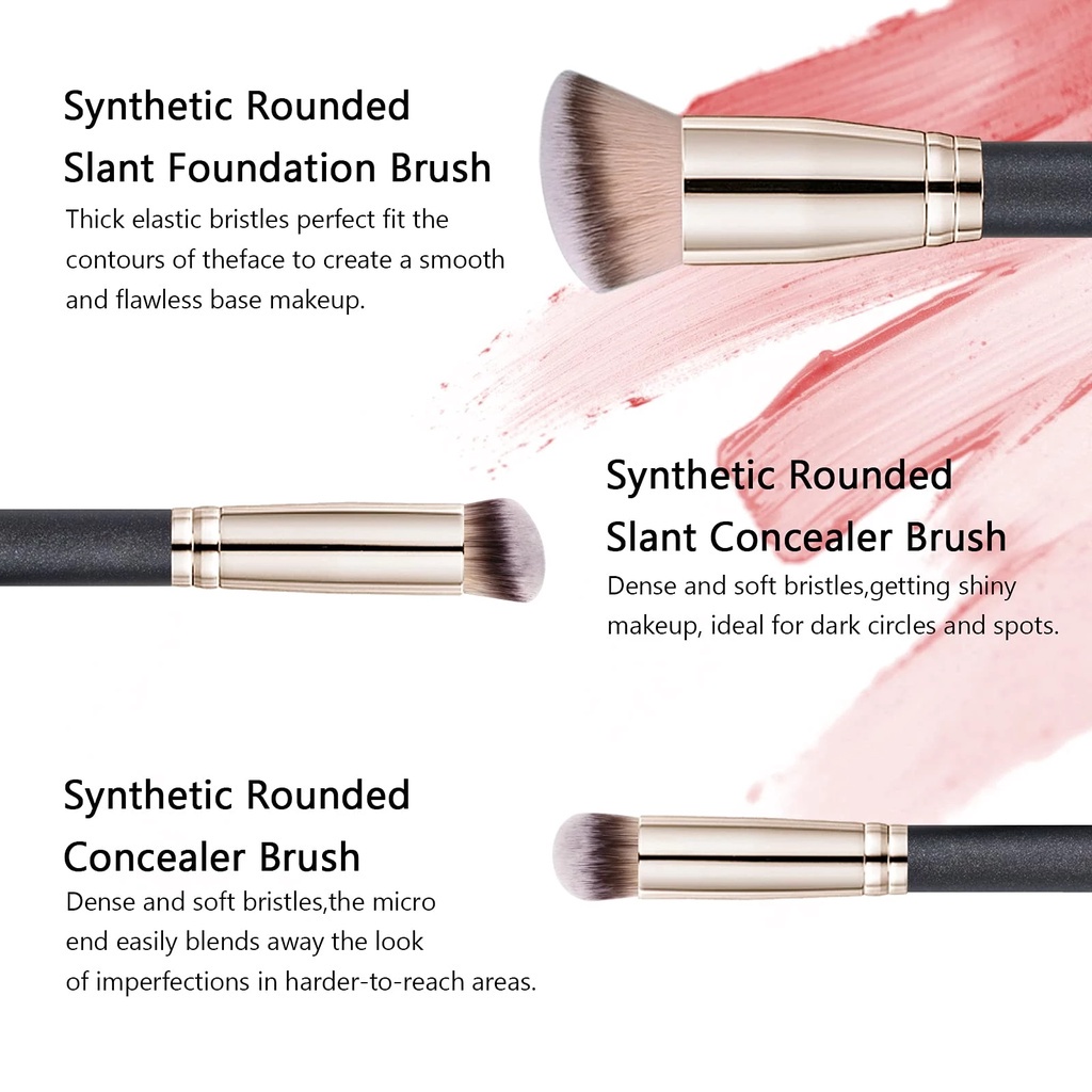 Cọ Trang Điểm Má Hồng/Che Khuyết Điểm Với Lông Mềm Mại Đa Năng Nhỏ Gọn Không Bụi