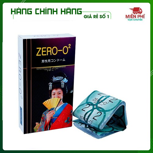 [VIDEO][CHÍNH HÃNG100%] COMBO 2 HỘP BAO CAO SU ZERO O2 - Siêu Mỏng 002 - Chính Hãng Nhập Khẩu Nhật Bản - Hộp 12C