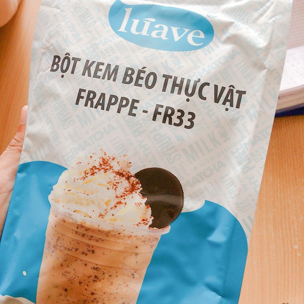 Bột kem béo thực vật Frappe FR33 LUAVE - 1 Kg - [CHỐNG TAN TÁCH NƯỚC] - SP000740 - Nguyên liệu pha chế trà sữa HIỆP PHÁT